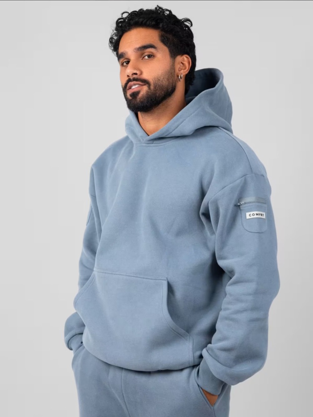 Comfort Travel Essentials Hoodie - Sky Blue - Picture 5 of 7